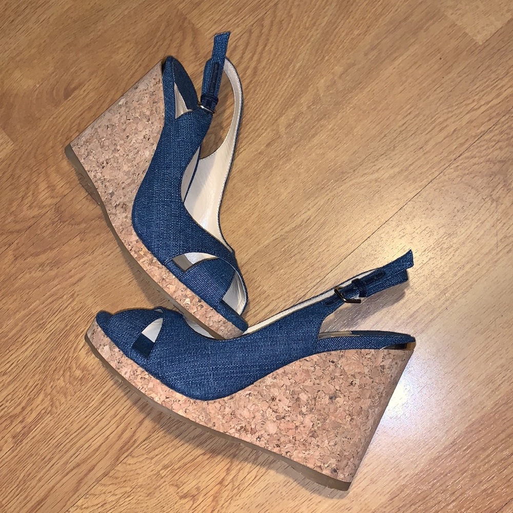 NWOB Jimmy Choo Amely Slingback Wedge Sandal, 7 - Picture 9 of 14